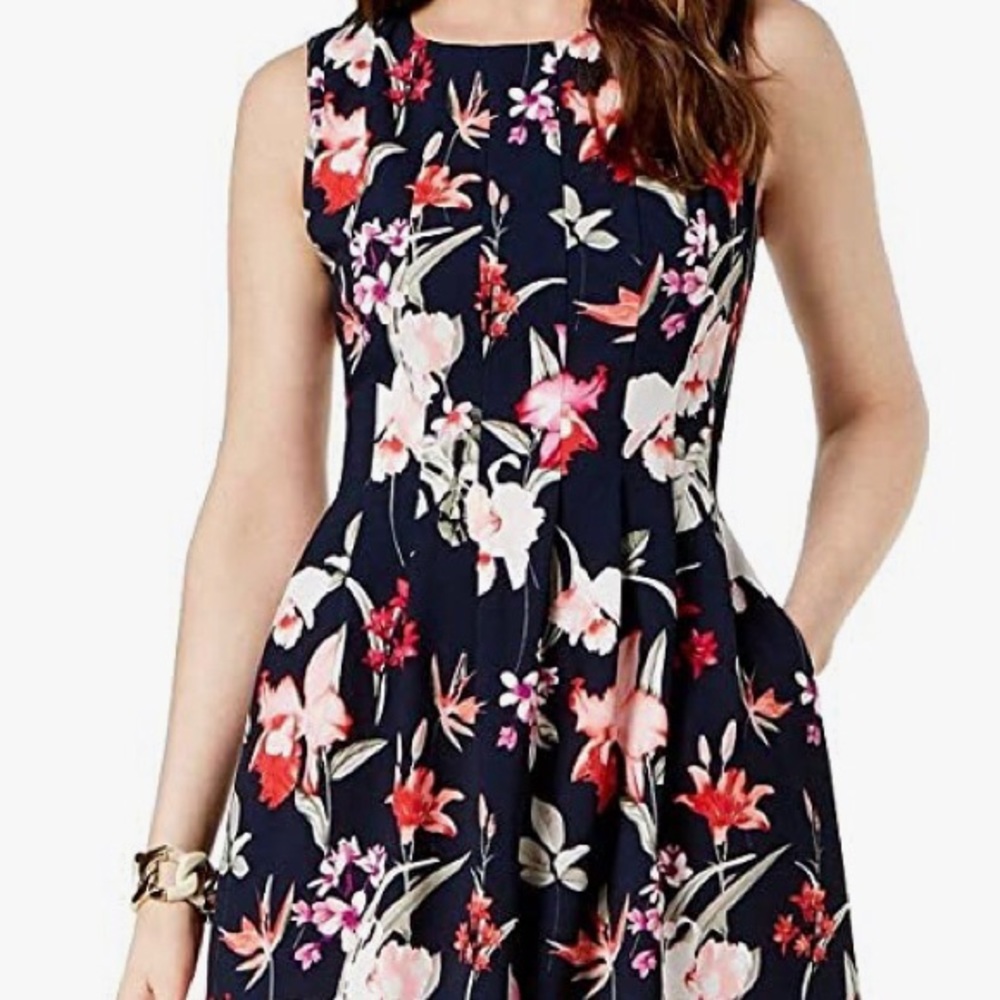 Brand New Floral Fit and Flare Dress